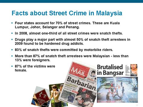 Such knowledge is critical if programs are to be devised to deter or prevent crime. St Joe Form 5 (1976) and Friends: Crime in Malaysia