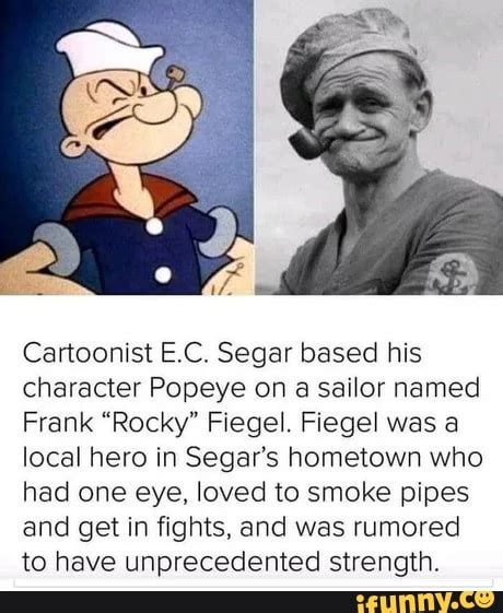 The Real Popeye Cartoonist Ec Segar Based His Character Popeye On A