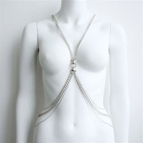 Body Jewelry Body Chain Harness Jewelry Body Harness Etsy Body