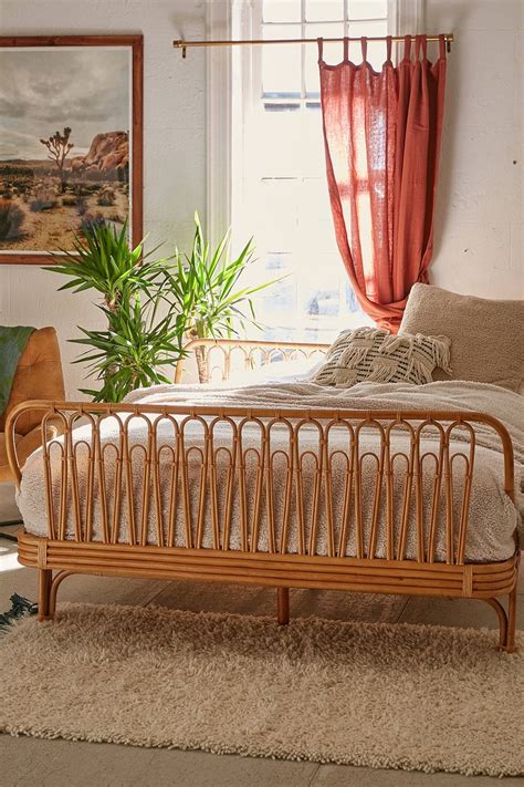 And because of the handmade rattan construction, no two pieces are exactly alike. Canoga Rattan Bed | Rattan bed, Urban outfitters home ...
