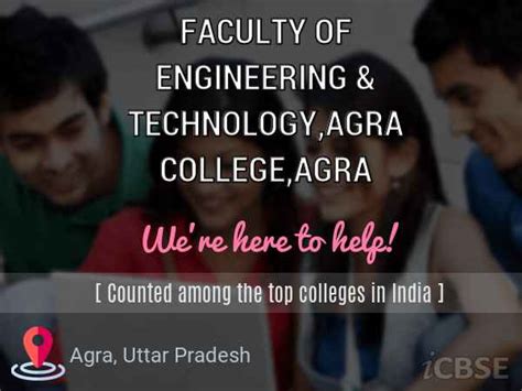 Faculty Of Engineering And Technologyagra Collegeagra Agra Address