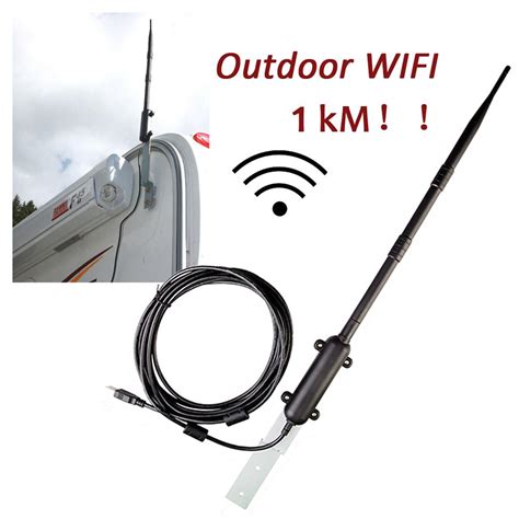 buy high power 1000m outdoor wifi usb adapter wifi antenna 802 11b g n signal amplifier usb 2 0