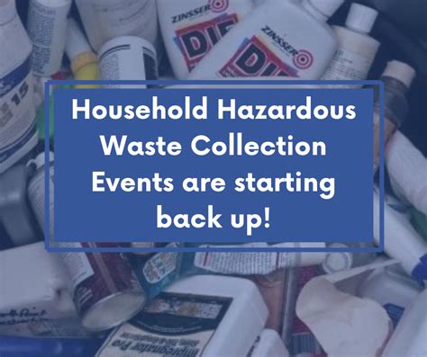 Household Hazardous Waste Collection Event Volunteer Opportunity Saems