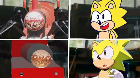 Sonic The Hedgehog Movie Super Sonic Origins Vs Choo Choo Charles Uh