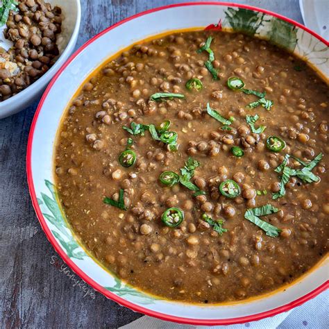 Whole Masoor Dal Brown Lentil Curry So Yummy Recipes