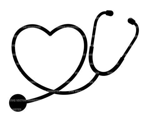 Heart Stethoscope Decal