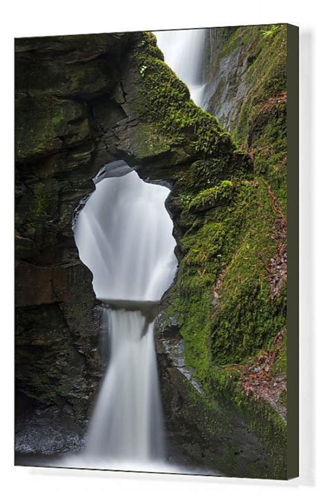Prints Of St Nectans Kieve Waterfall In St Nectans Glen Near Tintagel