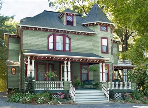 Victorian Exterior Paint Color Combinations 17 Victorian Style Houses