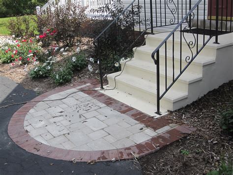 Updating your front walkway design need not be stressful or expensive. Front Entrances & Walkway | Brick & Paver Front Paths