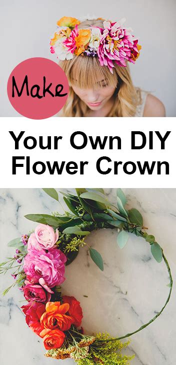 Make Your Own Diy Flower Crown My List Of Lists