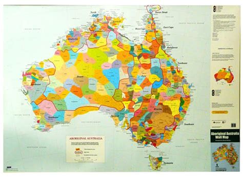 Aboriginal Australia Indigenous Australia Wall Map — World Wide Maps
