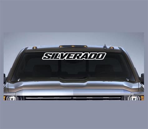 Chevy Silverado Windshield Banner A3 Chevy Window Decal Sticker