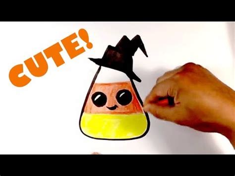 What's the best way to learn to draw? How to Draw Cute Candy Corn - Hat Version- Halloween ...