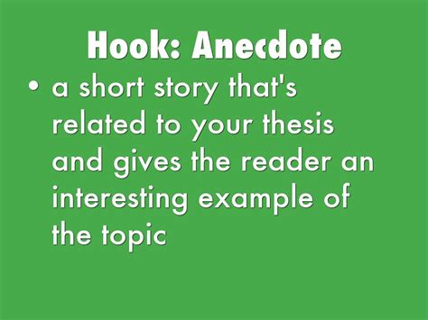 Anecdote Hook How To Write A Hook 2019 02 08