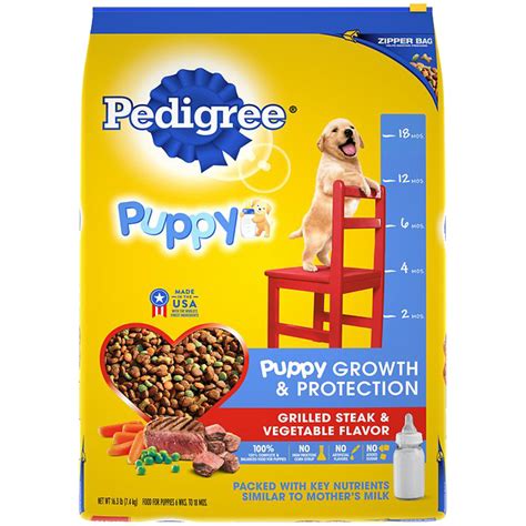 For pedigree, these are the most common ingredients found within the first 5 dog food ingredients. Pedigree Puppy Growth & Protection Grilled Steak ...