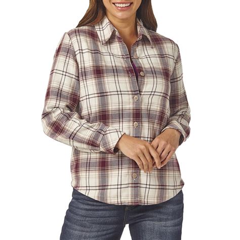 Womens Croft Barrow Plaid Flannel Shirt Ubicaciondepersonascdmxgobmx