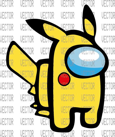 Pikachu Svg Pikachu Svg Among Us Pikachu Svg Instant Download Video