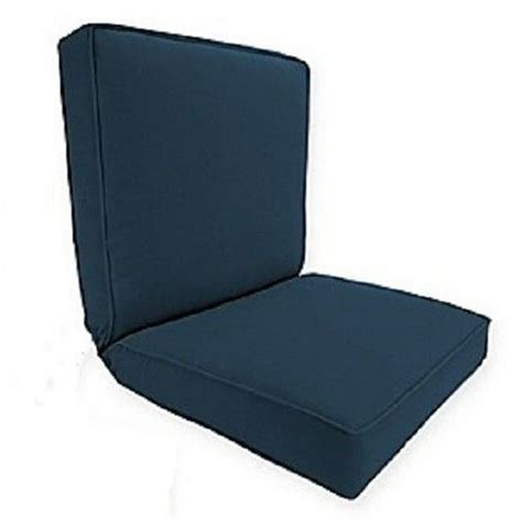 sunbrella spectrum indigo outdoor seat back chair cushion new