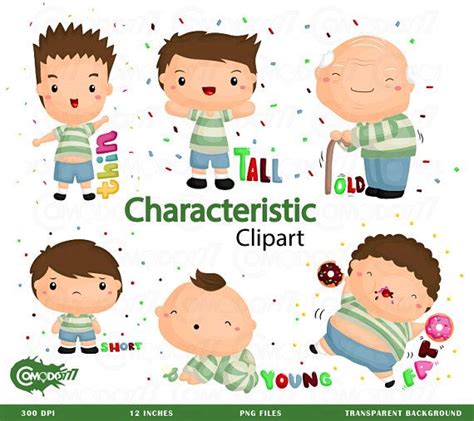 People Characteristic Clipart Body Type Clip Art Cute Etsy Clip Art