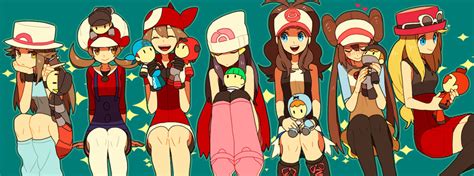 Touko Mei Hikari Haruka Blue And 8 More Pokemon And 8 More Drawn