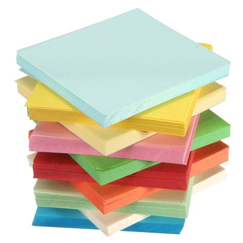 100520 Sheets Origami Square Paper Double Sided Coloured 5781014