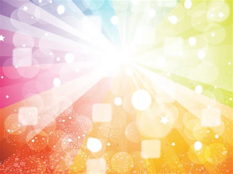 Rainbow Light Rays Vector Vector Art And Graphics