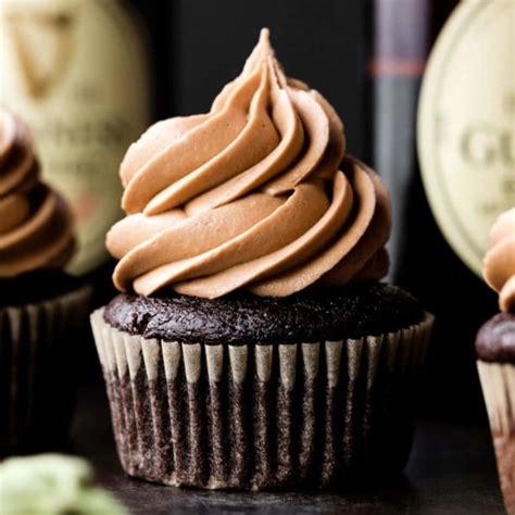 Guinness Chocolate Cupcakes With Mocha Guinness Buttercream Sallys