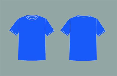 Royal Blue T Shirt Template