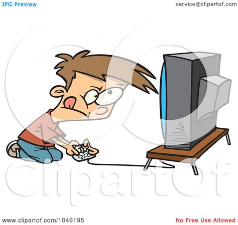 Royalty Free Rf Clip Art Illustration Of A Cartoon Video Game Boy By