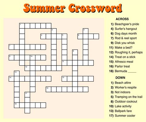 Easy Printable Crossword Puzzles With Answers Enjoy