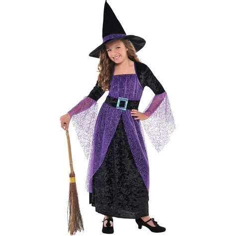 Pretty Potion Witch Girls Child Sorcerer Halloween Costume L
