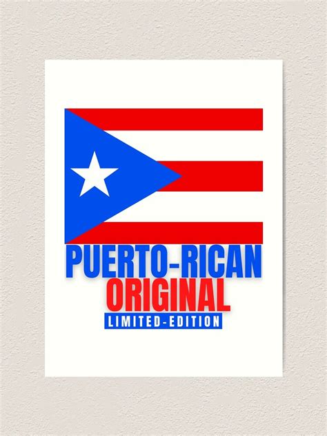 Lámina Artística Puerto Rican Original Ltd Edition Orgullo Boricua