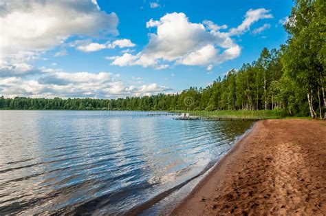 Sandy Beach Forest Lake For A Quiet Holiday Fishing Escape Unplugged