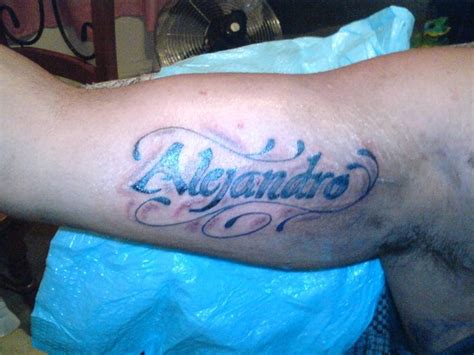 Tatuaje De Nombre Enviado Por Alejandro Entretenimiento Cultura Pop