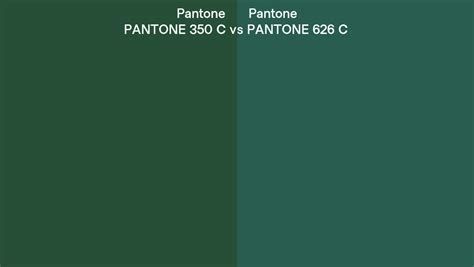 Pantone 350 C Vs Pantone 626 C Side By Side Comparison