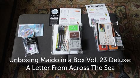 Unboxing Maido In A Box Vol 23 Deluxe A Letter From Across The Sea
