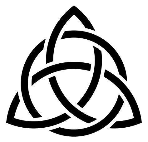 Triquetra Celtic Knot Trinity Symbol Lucky Symbols Png Download