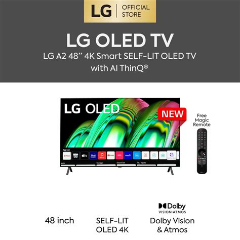 Lg 48 Inch A2 Series 4k Smart Self Lit Oled Tv With Ai Thinq 2022