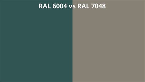 RAL 6004 Vs 7048 RAL Colour Chart UK