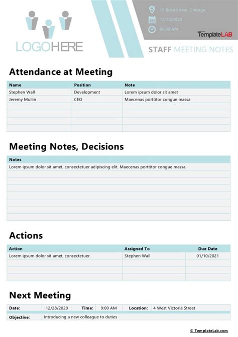 Meeting Minutes Template 10 Meeting Notes Template Notes Template Vrogue