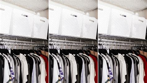 This handy tool does exactly what you think it would do, it doubles your hanging space in your closet. Dorm Room Closet Organization | 5 Genius Ways To Organize ...