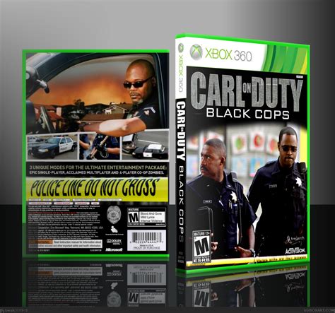 Carl On Duty: Black Cops Xbox 360 Box Art Cover by lowalk