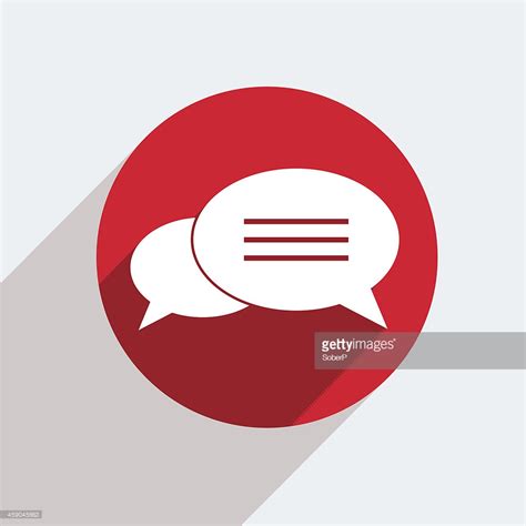 Text Message Icon Red