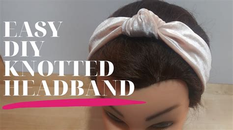 EASY DIY KNOTTED HEADBAND YouTube