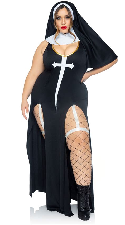Plus Size Sultry Sinner Costume Sexy Nun Costume Yandy Com