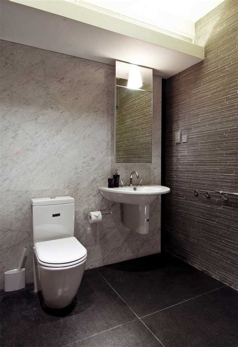 Grey bathroom ideas farmhouse definition. Bright Wetroom with Marble Grey Tile - Interior Design Ideas