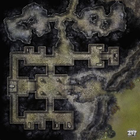 D Tombs Battle Map Dungeon Maps Pathfinder Maps Dnd World Map