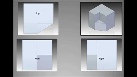 Shift 9 units down draw a 13 x 9 square. How to draw an isometric view from orthographic views ...
