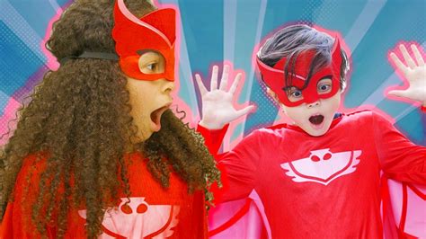 Pj Masks In Real Life Who Is The Real Owlette Animal Power Pj