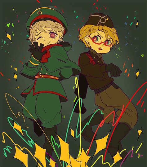 Hetalia Rusame Aph America Aph Russia Анимационные зарисовки Хеталия Аниме